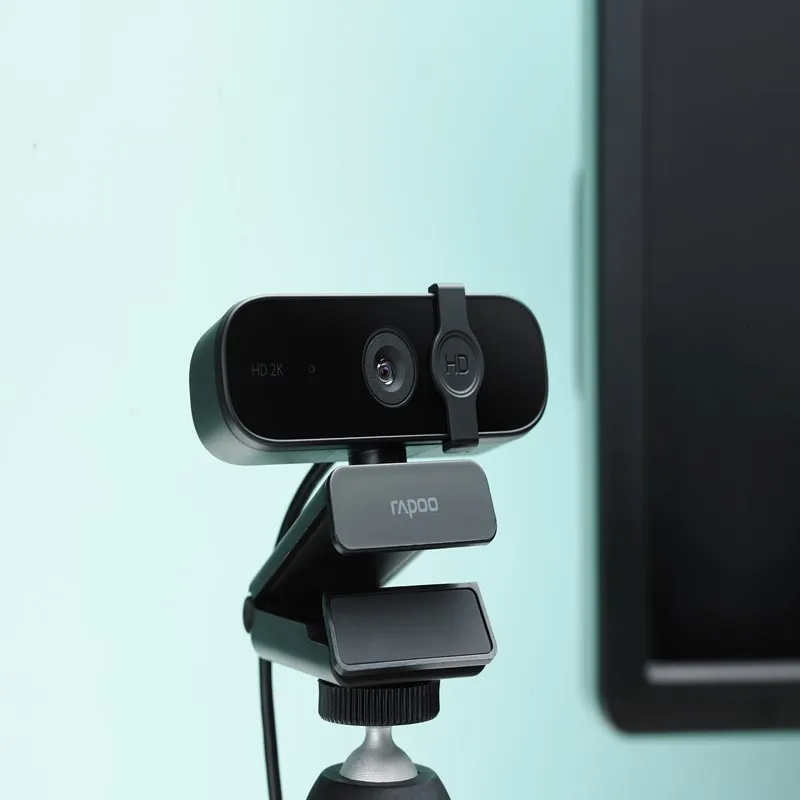 Оригинальная веб камера Rapoo C280 2K HD с USB 2 0 и микрофоном вращающиеся камеры для
