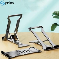 2022 Universal New Desktop Multi-Angle Folding Mobile Phone Holder Hollow Plastic Tablet Stand Portable For Iphone Support