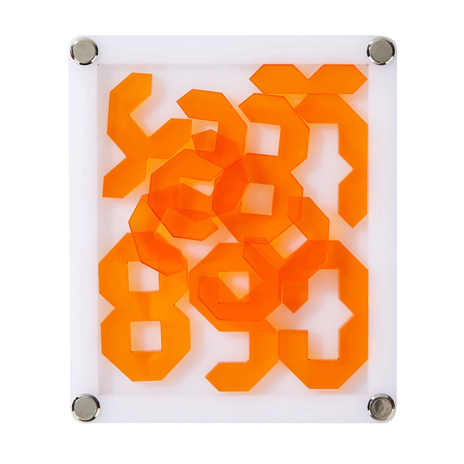 Прозрачный акриловый пазл с высокой степенью сложности неправильной формы для