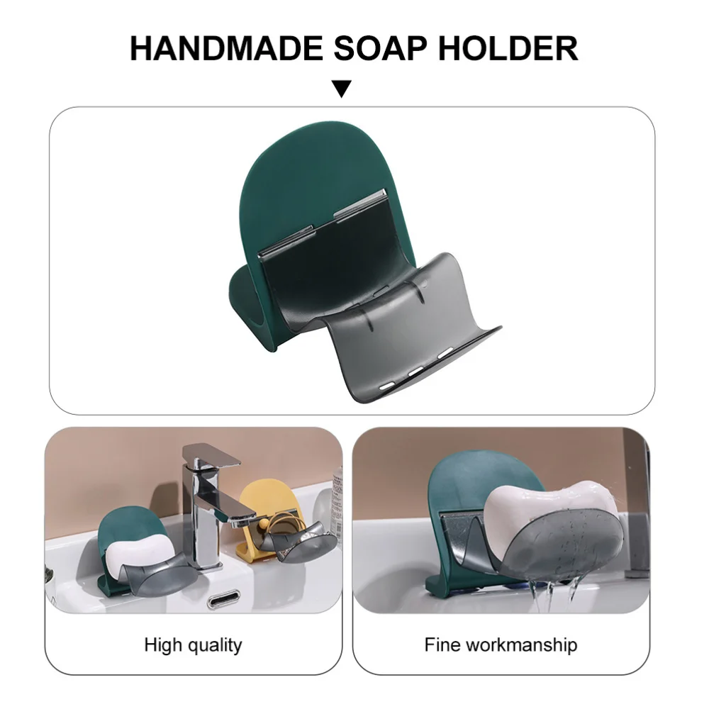 

3pcs Soap Dishes Punch Free Soap Boxes Soap Holder Soap Drain Boxes