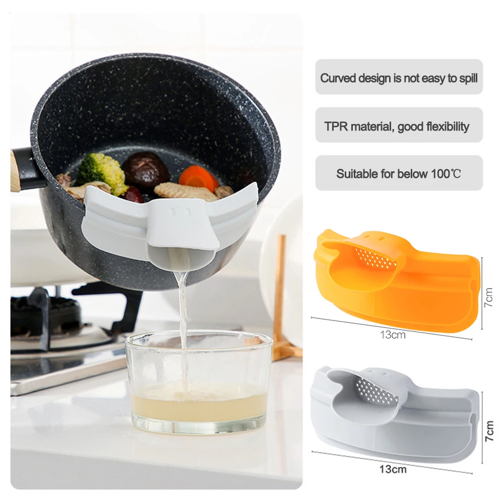 

Герметичная кастрюля с круглым горлышком, дефлектор для утиного наконечника, жидкий дефлектор для супа, кухонное приспособление для выпуск...