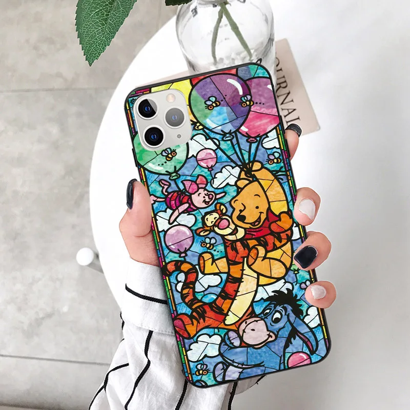 TPU Чехол для iPhone X XS MAX XR 11Pro 6 6S 7 8 Plus из ТПУ с милым мультяшным изображением принцессы дисни эльфа Ститч Винни Пуха - Цвет: TPU