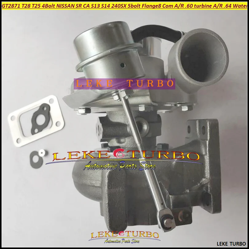 Universal Turbo GT2871 Journal bearing Turbocharger Compressor AR 0.60 Turbine 0.64 5-bolt T25 flange Internal Wastegate | Автомобили и