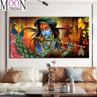 5d diy diamond painting cross stitch playing the flute mosaic embroidery full square round drill home decor rhinestones200x100cm