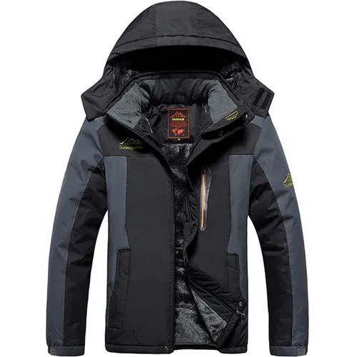 

Plus size 5XL,6XL,7XL,8XL,9XL winter jacket men Waterproof windproof velvet warm parka coat Tourism Mountain snow overcoat