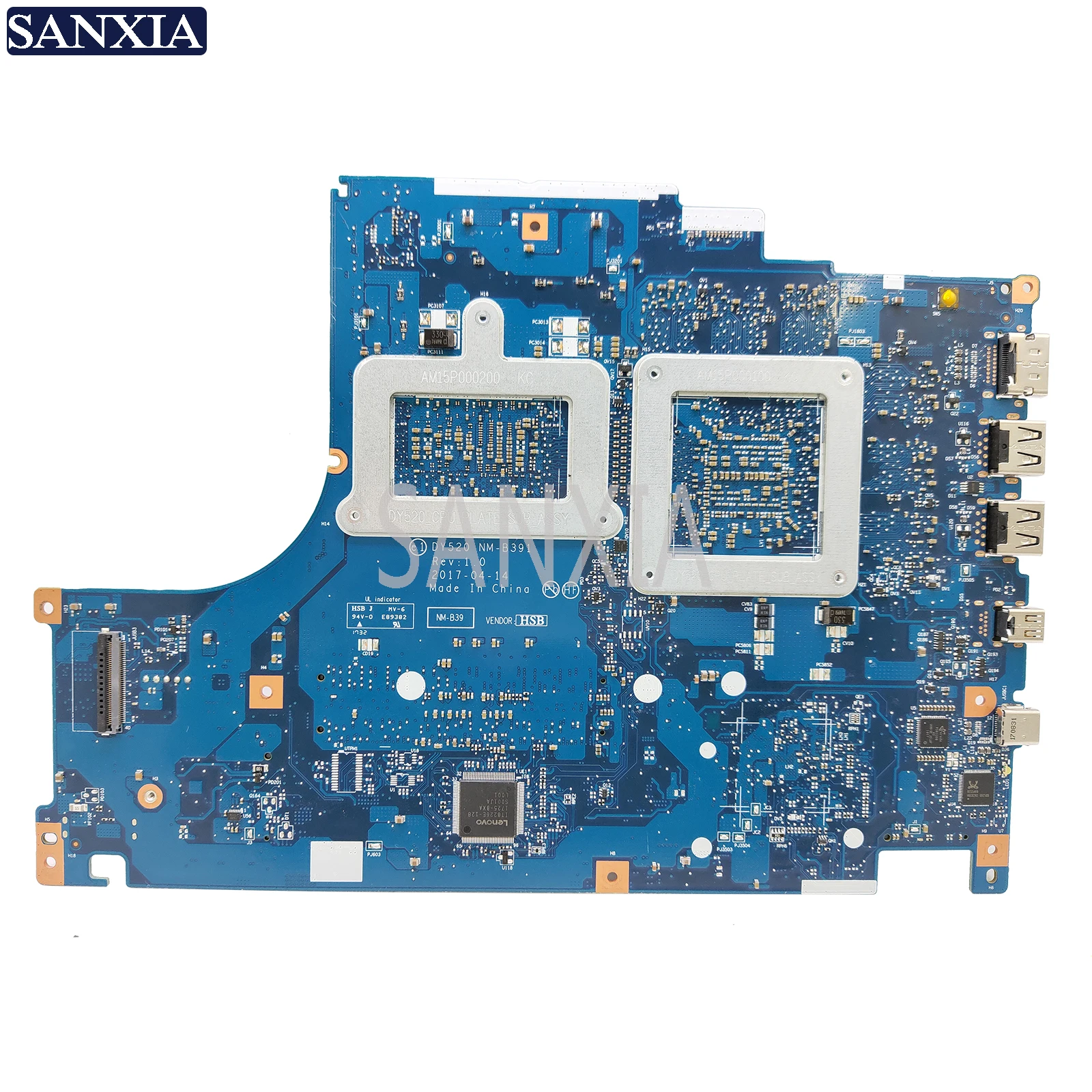 KEFU NM-B391 материнская плата для ноутбука lenovo Y520-15IKBN R720-15 оригинальная материнская плата I7-7700HQ GTX1060