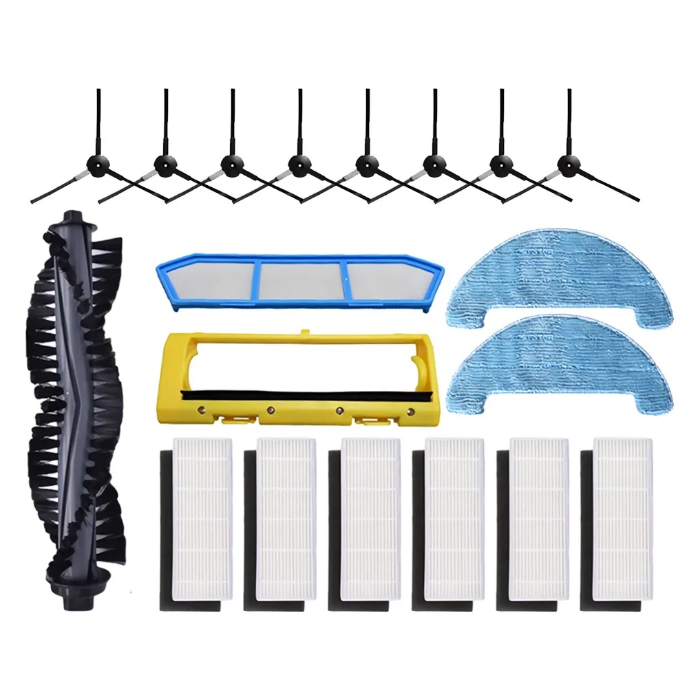 

Main Roller Brush Filter Kit Side Brush Set For Polaris PVCR 0726W 0826 0926 Amibot Spirit Vacuum Cleaner Accessories