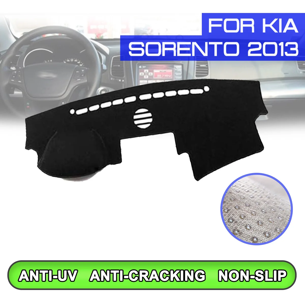 Коврик для приборной панели автомобиля KIA Sorento 2013 нескользящий коврик с защитой