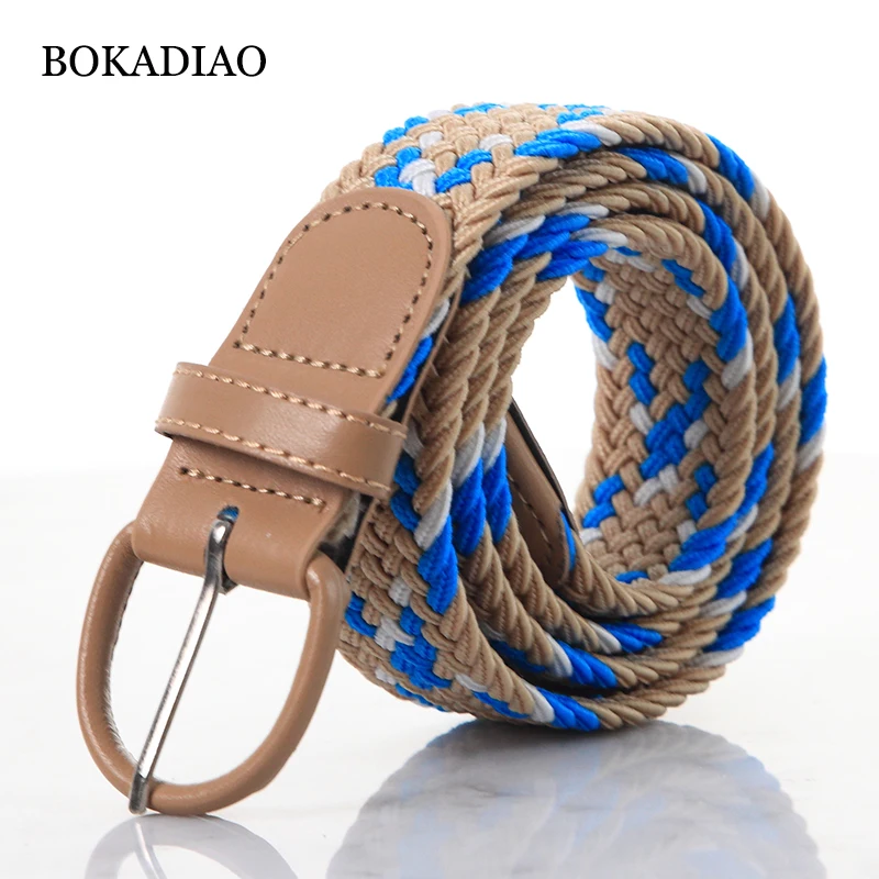 Пояс BOKADIAO эластичный для мужчин и женщин 105 см с пряжкой язычком|Мужские ремни| |