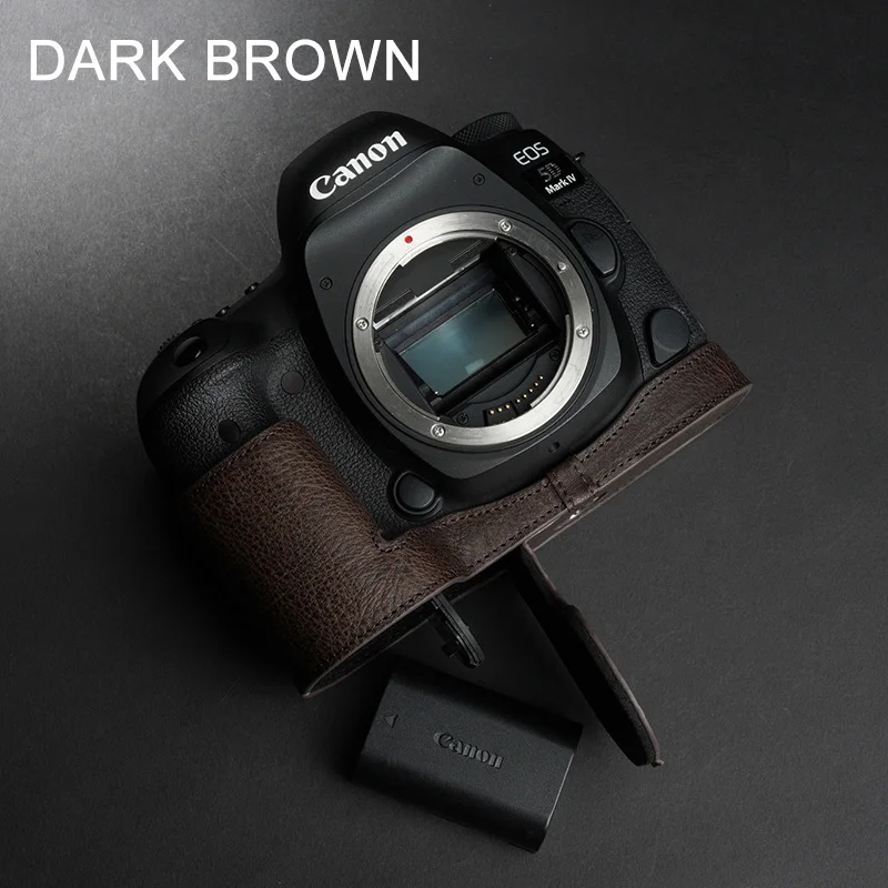 

Чехол из натуральной кожи для камеры Canon EOS 5D MARK IV 5D4 с откидной крышкой