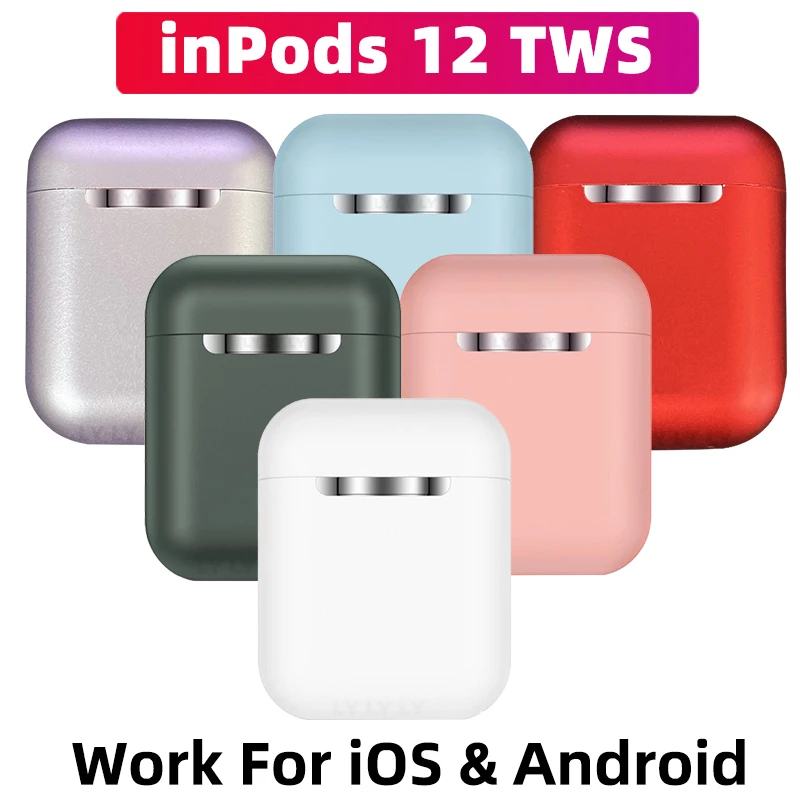 Bluetooth 5 0 наушники inPods 12 Беспроводная Спортивная гарнитура с зарядкой сенсорные