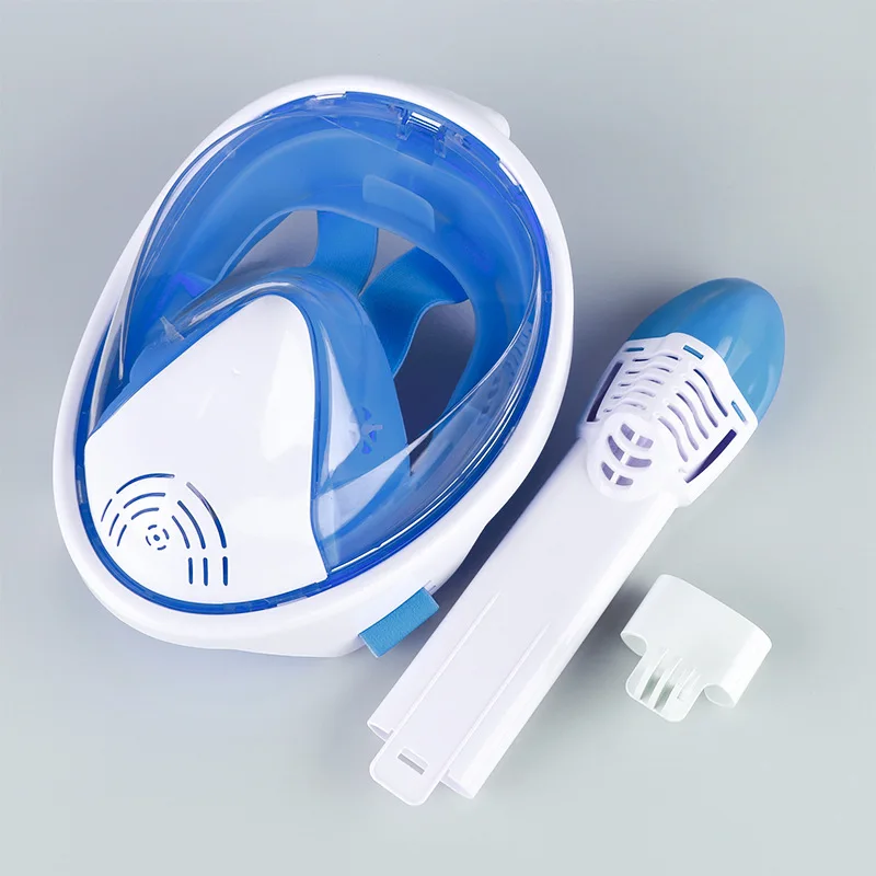 Professional Full Face Diving Mask Snorkeling Helmet Respiratory Dry Duikbril Accessories BI50DM | Спорт и развлечения