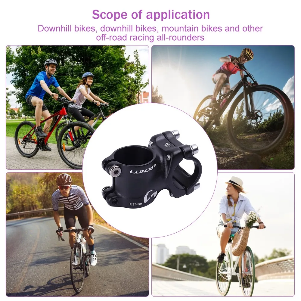 31.8mm MTB Bike Handlebar Stem Aluminum Alloy Mountain Bicycle Riser 35mm 50mm Outdoor Cycling Parts Accessories | Спорт и