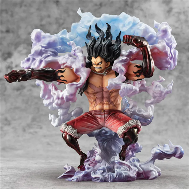 Экшн фигурка Луффи змея из ПВХ One Piece Аниме Обезьяна D Luffy Gear 4 коллекционная змеи