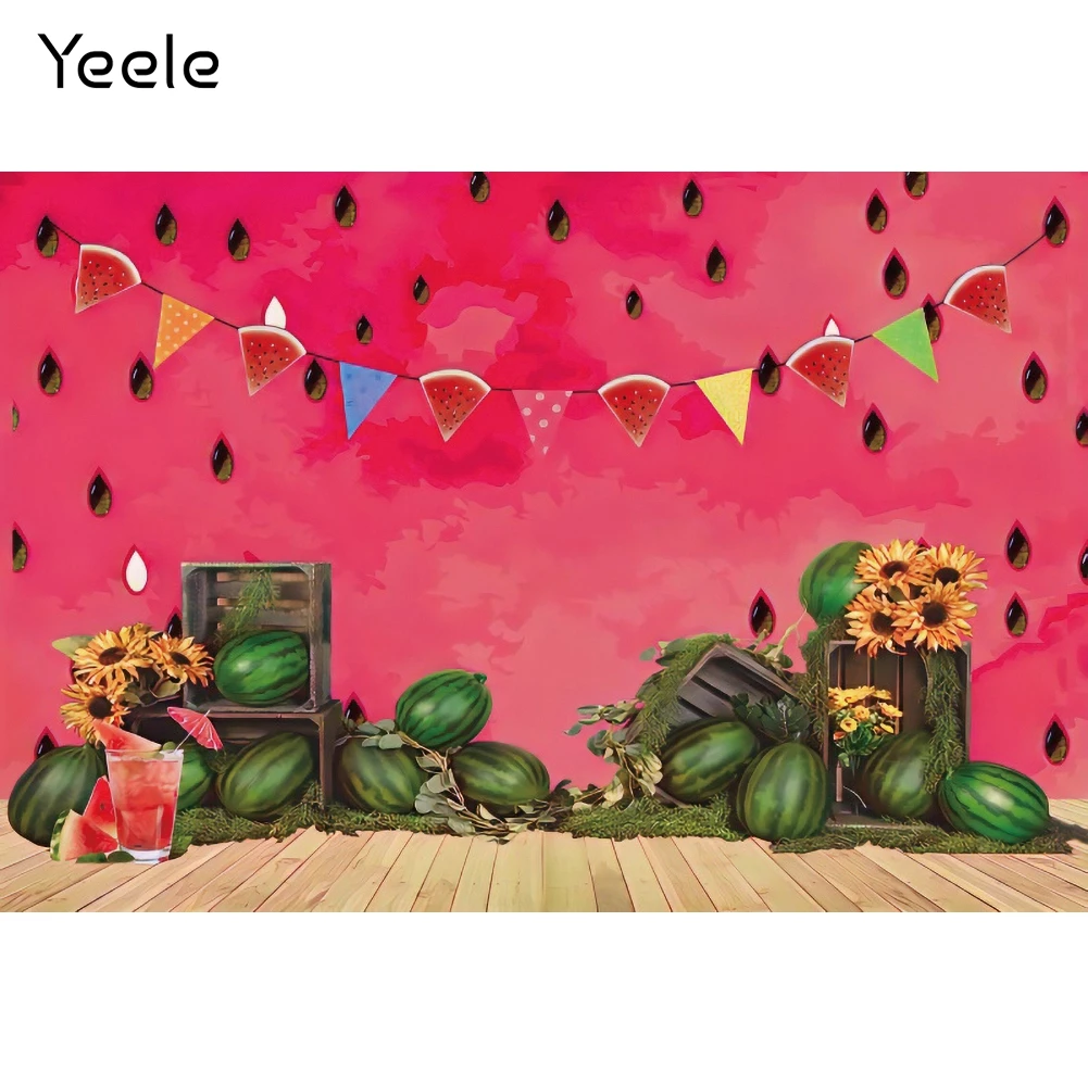 

Yeele Newborn Baby Birthday Watermelon Party Photocall Photography Backdrop Photographic Decoration Backgrounds For Photo Studio