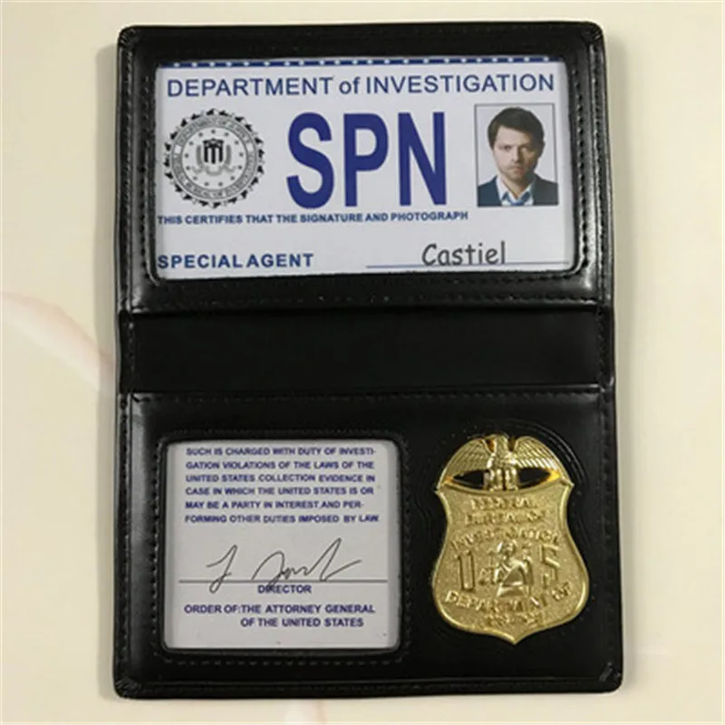 Supernatural SPN Suspect Tracker characters POI Metal ID card Holder Shaw Root/Dean special unique Fans Essentials Customized |