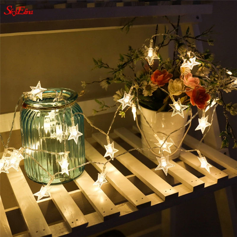 1 5/3/6 м светодиодный звезда гирлянды светодиодные светильник s Фея Сосулька