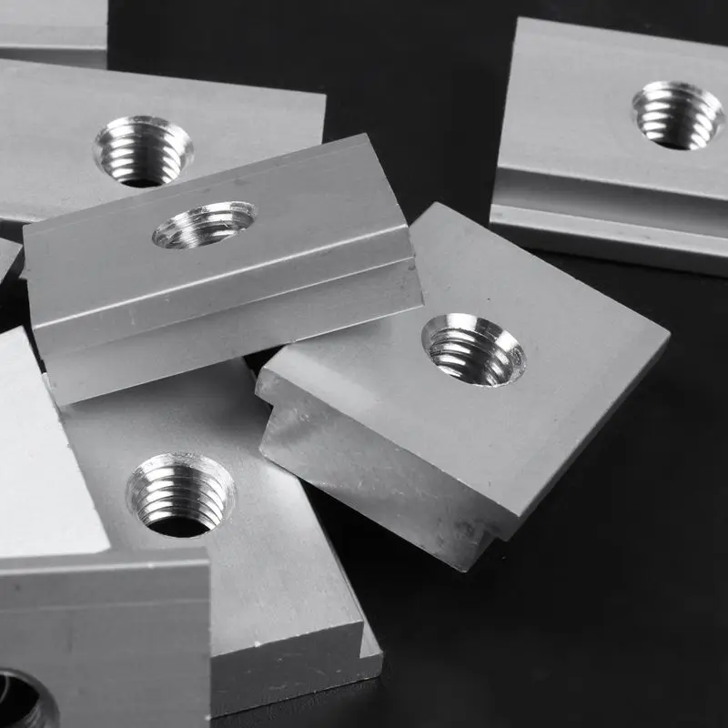 

T-Track Slider Sliding Nut Aluminum Alloy T Slot Nut For Woodworking Tool Jigs Screw Slot Fastener 10Pcs