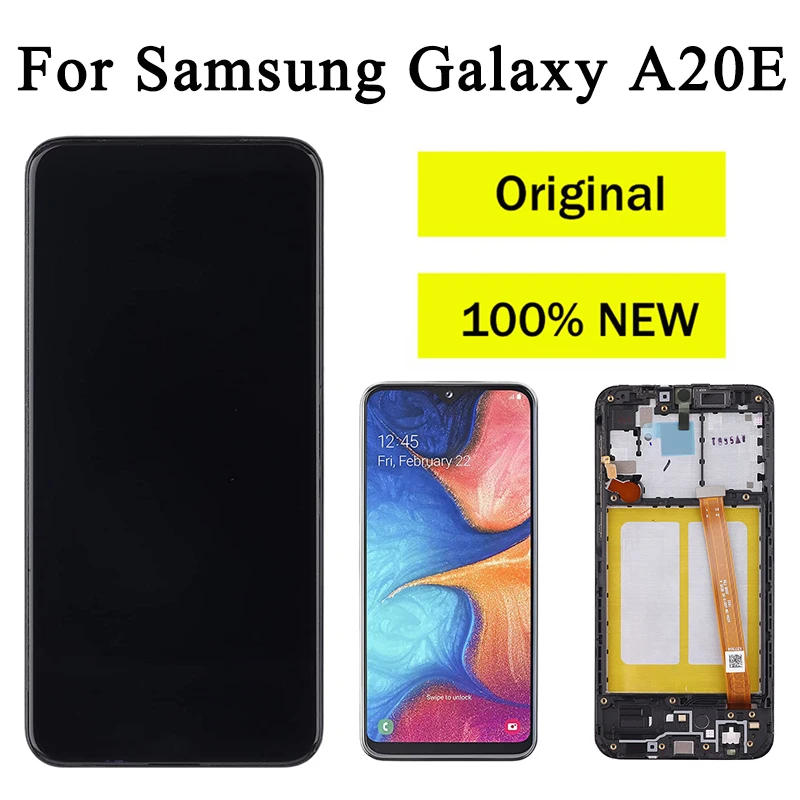 

NEW Original For Samsung Galaxy A20e LCD Display Touch Screen Digitizer Assembly For SAMSUNG A20e A202 A202F Replace LCD Screen