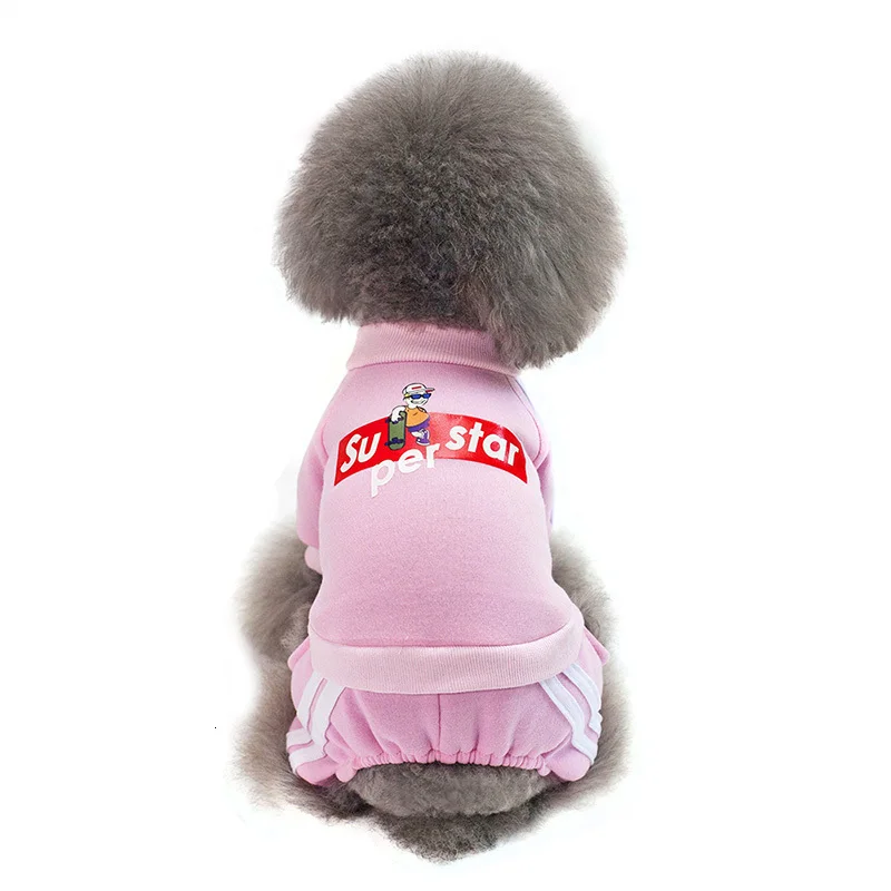 Pawstrip, 4 цвета, зимний комбинезон для собаки, теплый свитшот для собаки, мягкий флис, пальто для щенка, спортивная одежда для собак, для померанского S-XXL