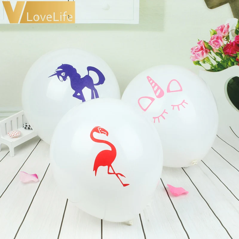 50 шт./компл. единорог фламинго латексный шар украшения для дня рождения Детские