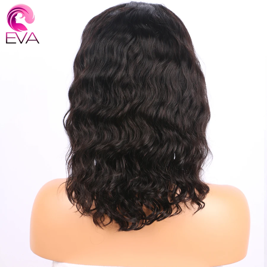 Eva Hair 360, парик на кружевном фронте, предварительно выщипанный с детскими волосами, короткий Боб, кружевные передние человеческие волосы, парик для черных женщин, бразильские волосы remy