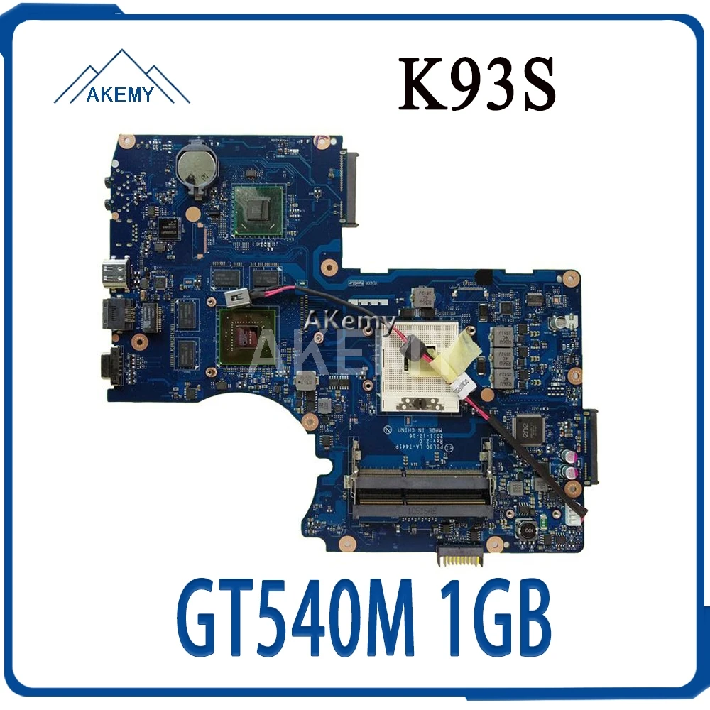 PBL80 LA 7441P K93SV GT540M 1 ГБ материнская плата для For Asus K93SM K93S K93 X93S X93SV ноутбука тест 100%