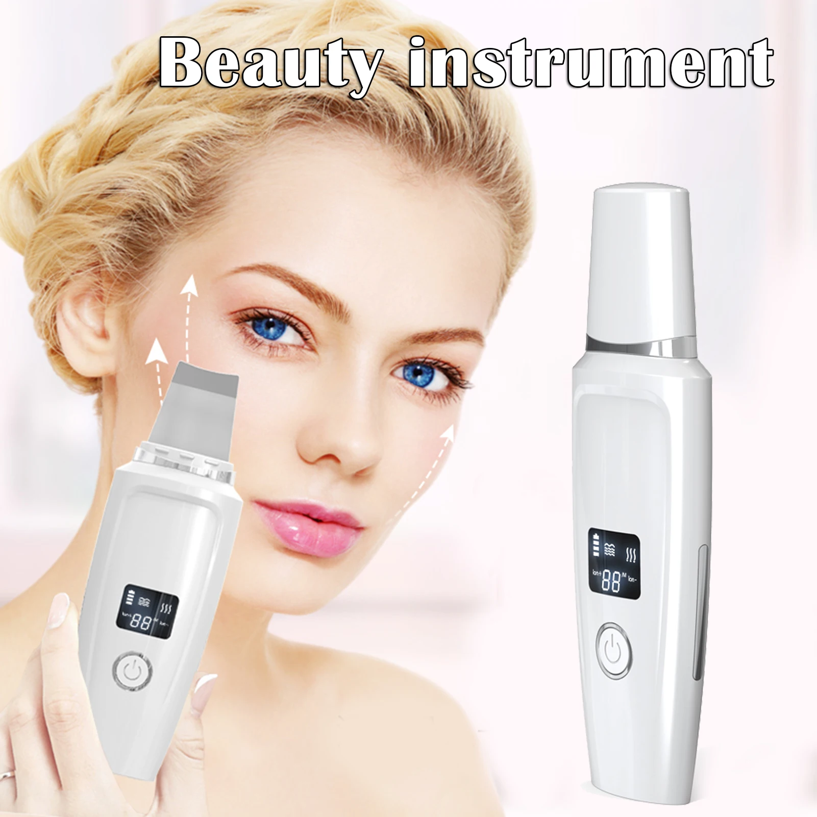 

Ultrasonic Convenience Shovel Blackheads Machine Deep Face Cleansing Machine Facial Pore Cleaner For Woman BUTT666