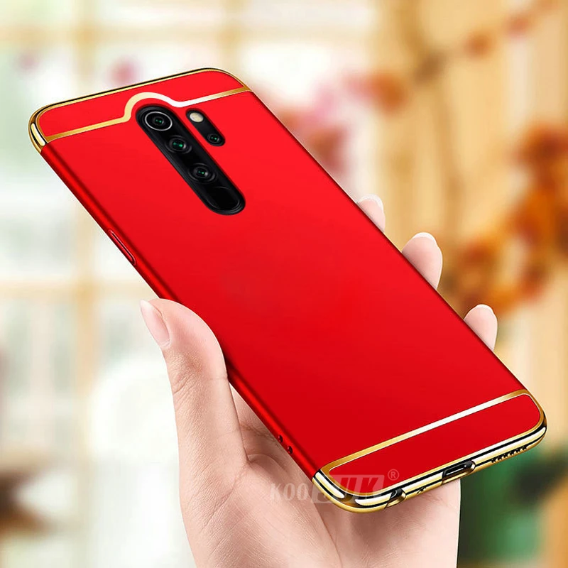 Оригинальный чехол 3 в 1 для Xiaomi Redmi Note 8 Pro 8A задняя крышка модный Матовый Жесткий