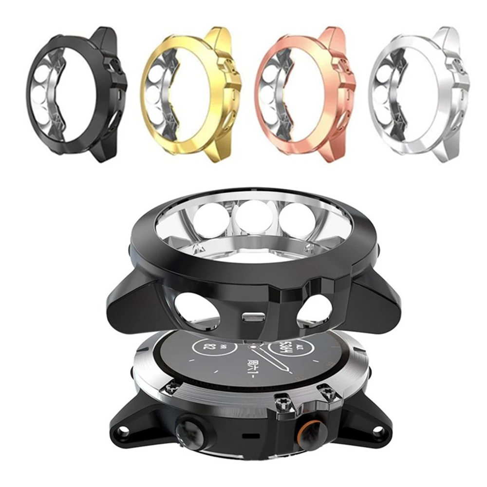 

Plating Case For Garmin Fenix 5X 5 5S Screen Protector Case For Garmin Fenix 5S 5 5X Watch Accessories Protective Cover Shell