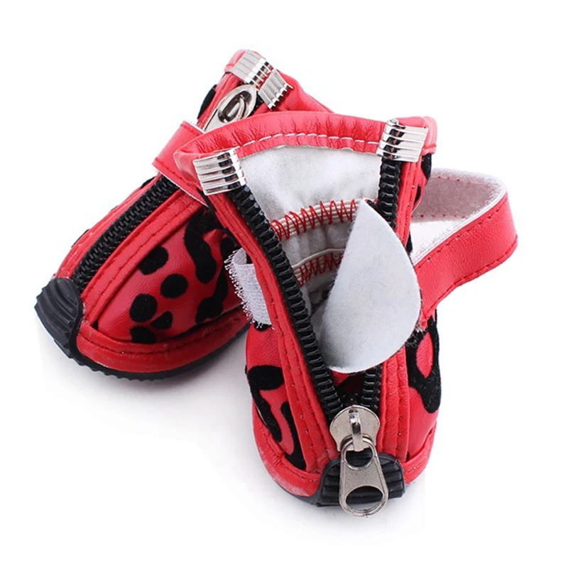 4 шт./компл. противоскользящие ботинки для собак кроссовки водонепроницаемые