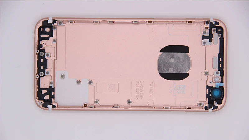 Крышка батарейного отсека для iphone 6 6s Plus задняя дверь корпус средняя Рамка Замена Задняя крышка корпуса для iphone 6 6s Plus с логотипом