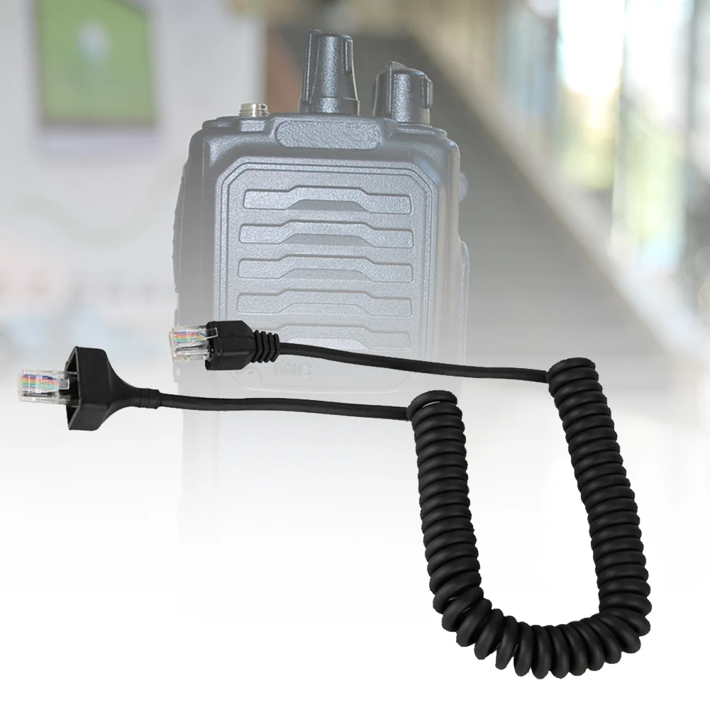 8-контактный провод линия аксессуаров микрофонный кабель черный Динамик Замена