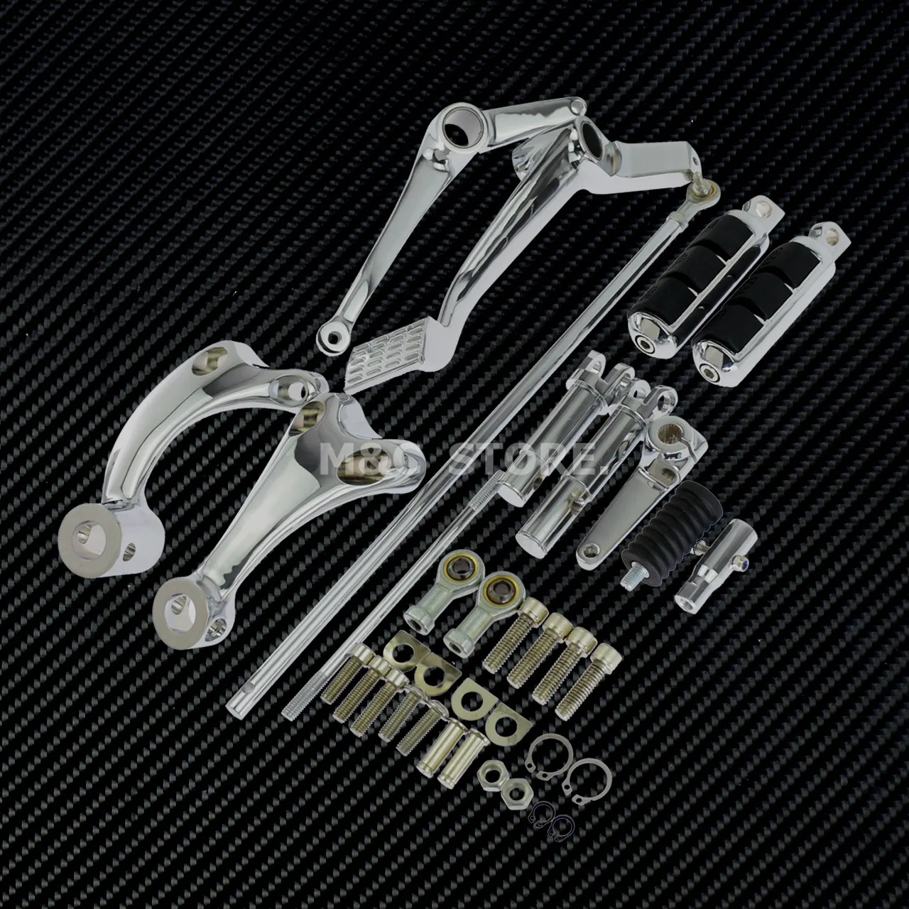 Черный Chrome Forward Controls Полный комплект Колышки рычаги и для Harley Sportster 883 1200 XL 48 72 Iron