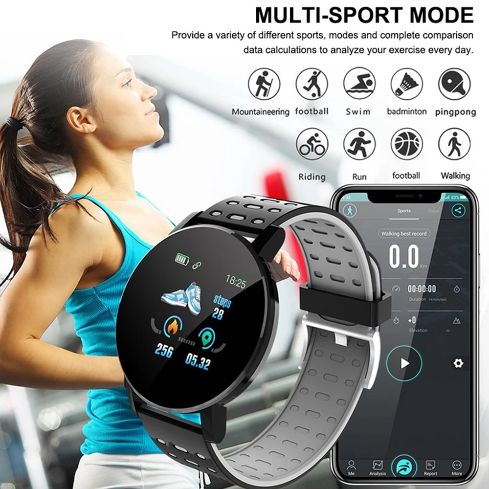 

Bluetooth Smart Watch Men Blood Pressure Smart Watch Women Watch Sport Tracker Whats App For Android IOS Smart Clock