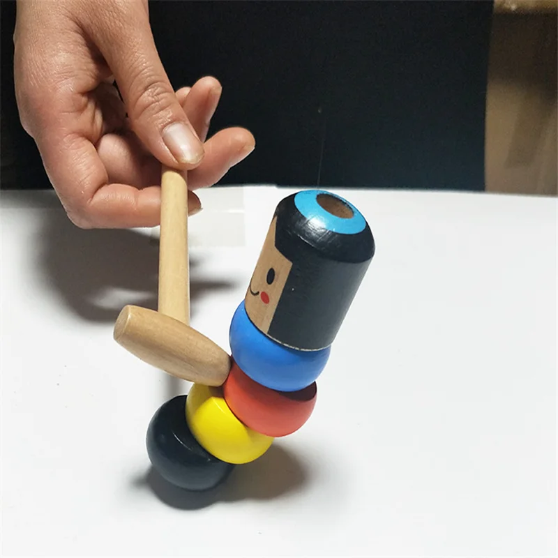 1 Набор Небьющийся деревянный человек Дарума волшебная игрушка фокусы