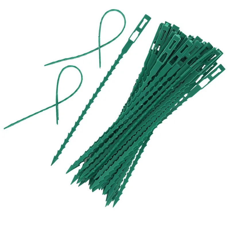 

Многоразовые садовые кабельные стяжки 30/50/100 шт., фиксатор для растений, крепеж для кустарников, нейлоновые регулируемые пластиковые кабель...
