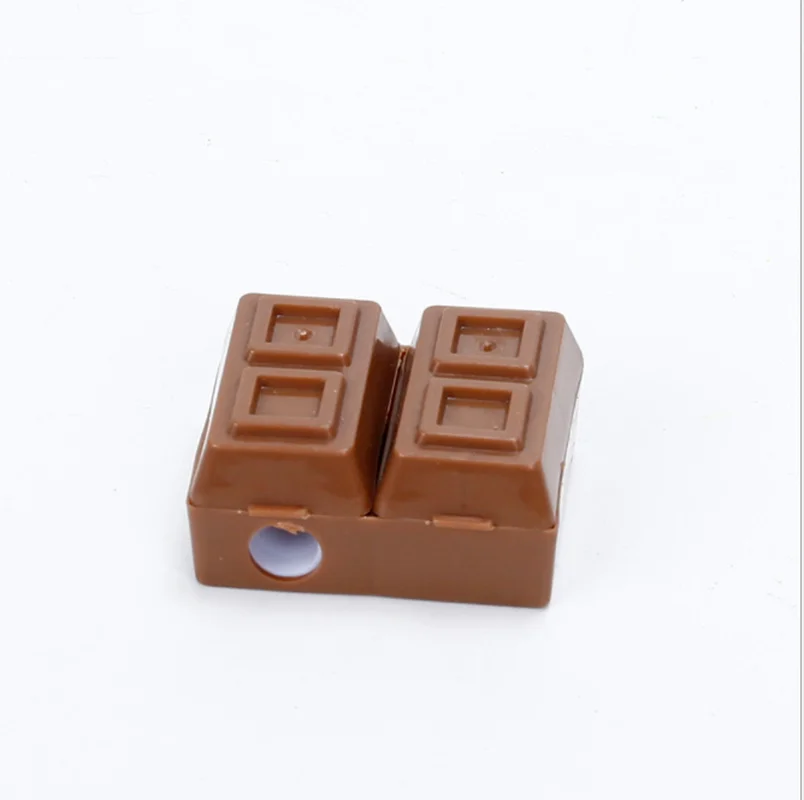 

Шоколадная точилка для карандашей, креативные канцелярские принадлежности с резиновой точилкой для карандашей, два в одном, точилка для ка...