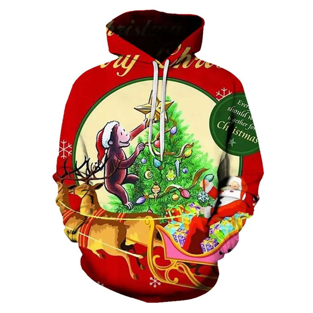 Кошмар перед Рождеством Джек Скеллингтон черепа джейкосин 3D печати пуловер