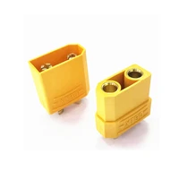 20pcs 10 pairs xt90 female male banana bullet connector plug for rc lipo battery gold plated banana plug