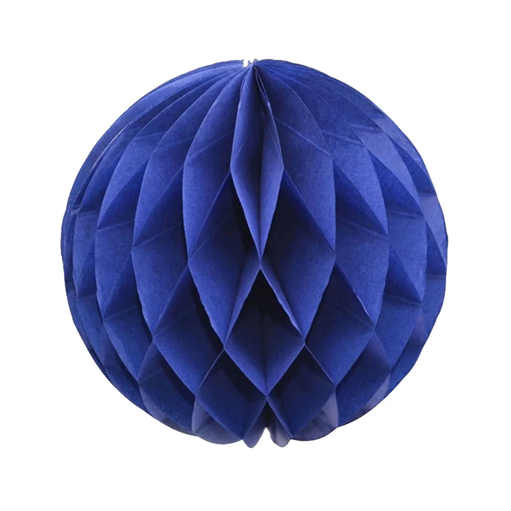 Royal Blue 2 шт декоративные бумажные вафельные шары фестиваль фонарь Круглый Китайский бумажный фонарь Висячие шары для украшения для вечеринки, дня рождения - Цвет: Royal Blue