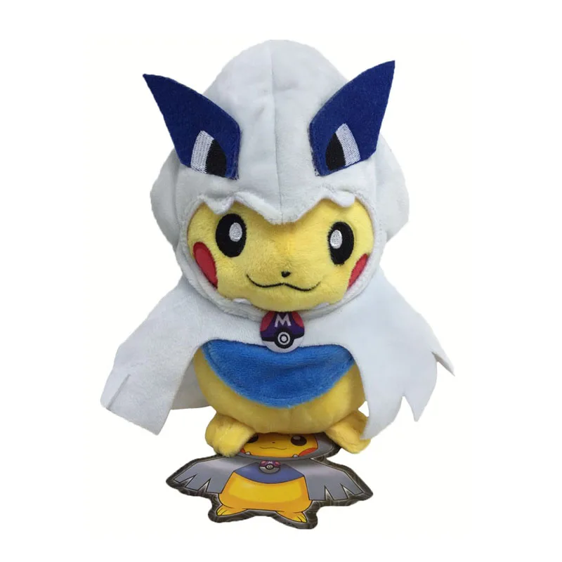 Takara Tomy Покемон плюшевый 2 шт./компл. 20 см улыбка Пикачу Косплей Мега Хо-о лугия