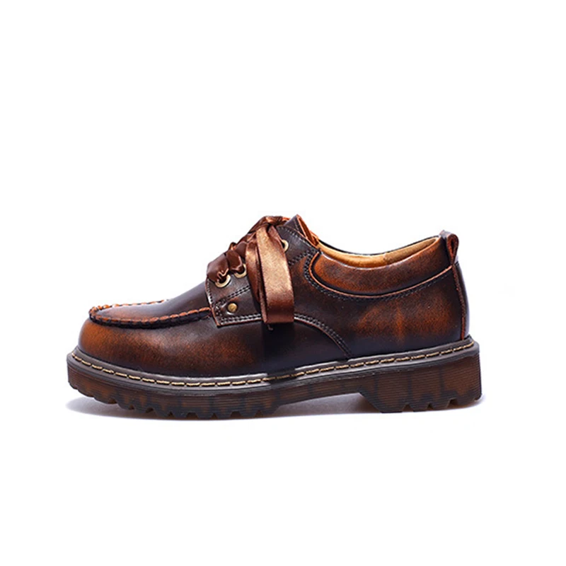 GRWG/2019 модные женские туфли-оксфорды на плоской подошве сезон весна-осень