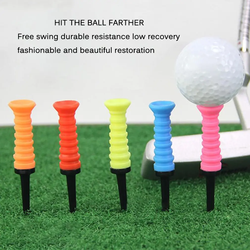 

1 PC Golf TEE Step Down Golf Tees Plastic Golf Tee Colorful Best for all Over Sized Drivers Golf Training Accessories 2021
