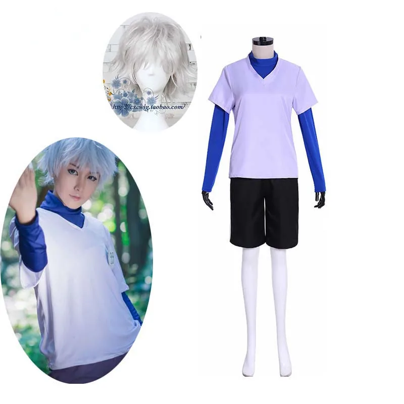 Косплей Killua Zoldyck Костюм для взрослых мужчин женщин детей Хэллоуин наряды на заказ