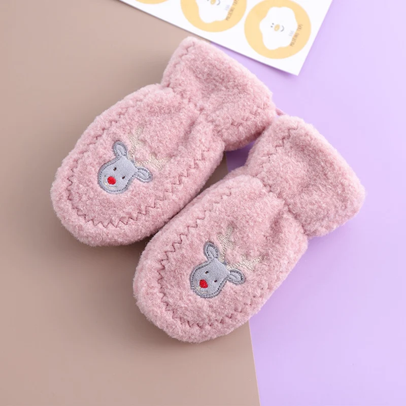 От 4 до 8 лет варежки для детей Зимние теплые митенки детские милые Мультяшные