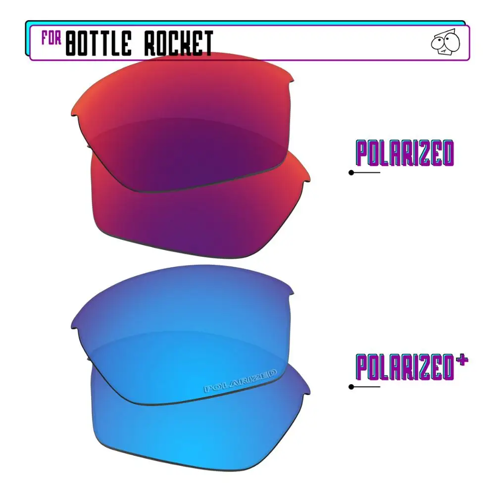 

Поляризованные Сменные линзы EZReplace для солнцезащитных очков Oakley Bottle Rocket-BlueP Plus-MidnightP