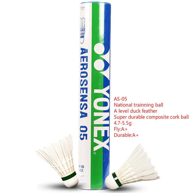 Воланы для бадминтона Yonex высокого уровня As02 As03 As05 для соревнований тренировка с сопротивлением бадминтон петух As9 - Цвет: AS 05