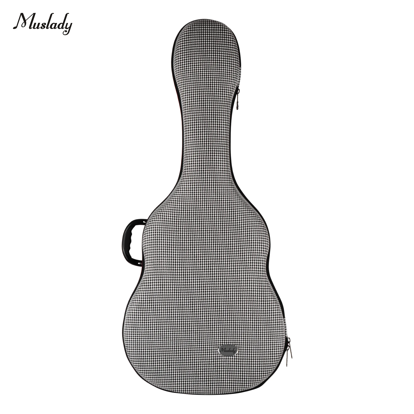 

Muslady 41 Inches Acoustic Guitar Gig Bag Lightweight Hardshell Carrying Case Cotton Exterior Plush Lining with Shoulder Straps