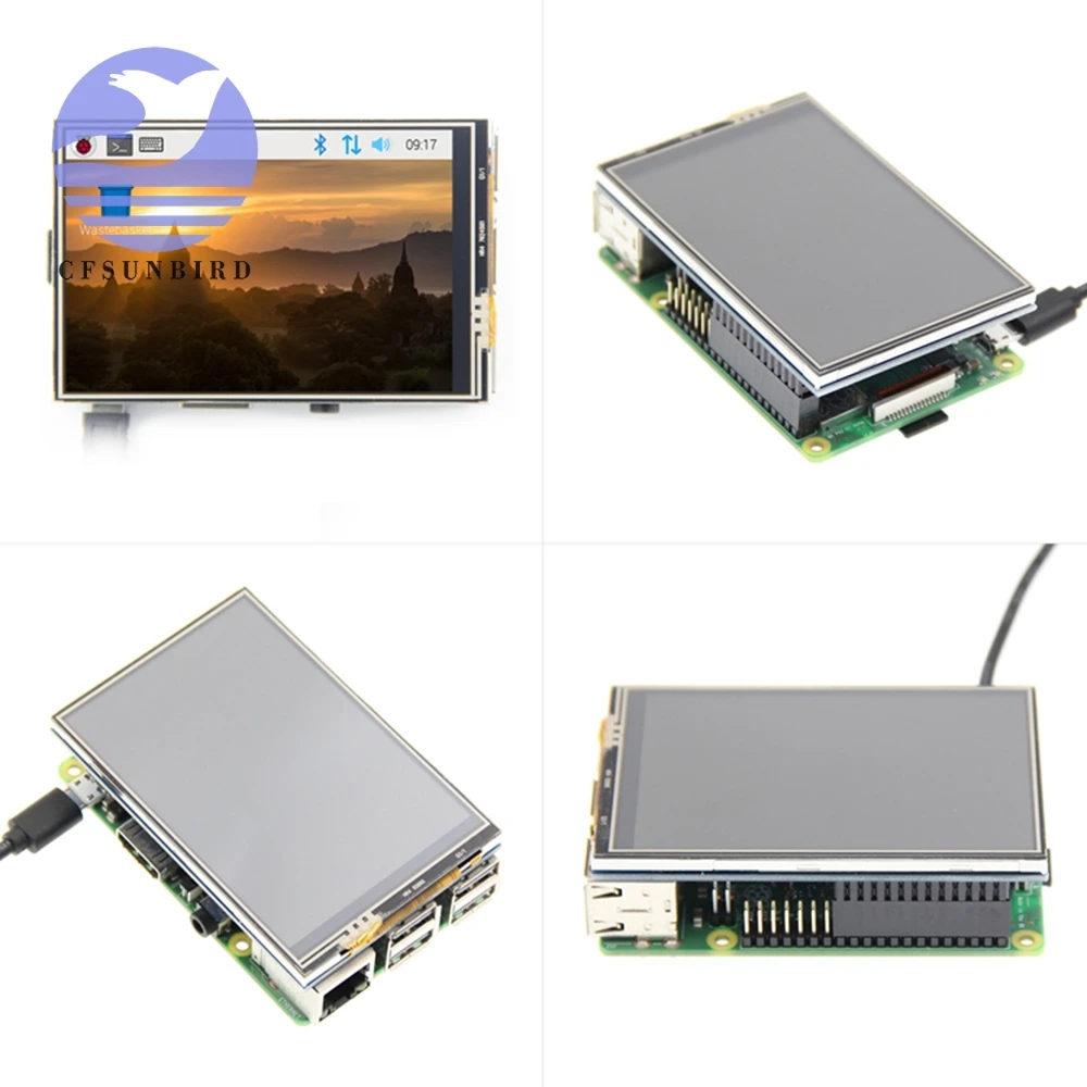Сенсорный экран Raspberry Pi 3 5 дюйма TFT сенсорный pi 2 Model B | Электронные компоненты и